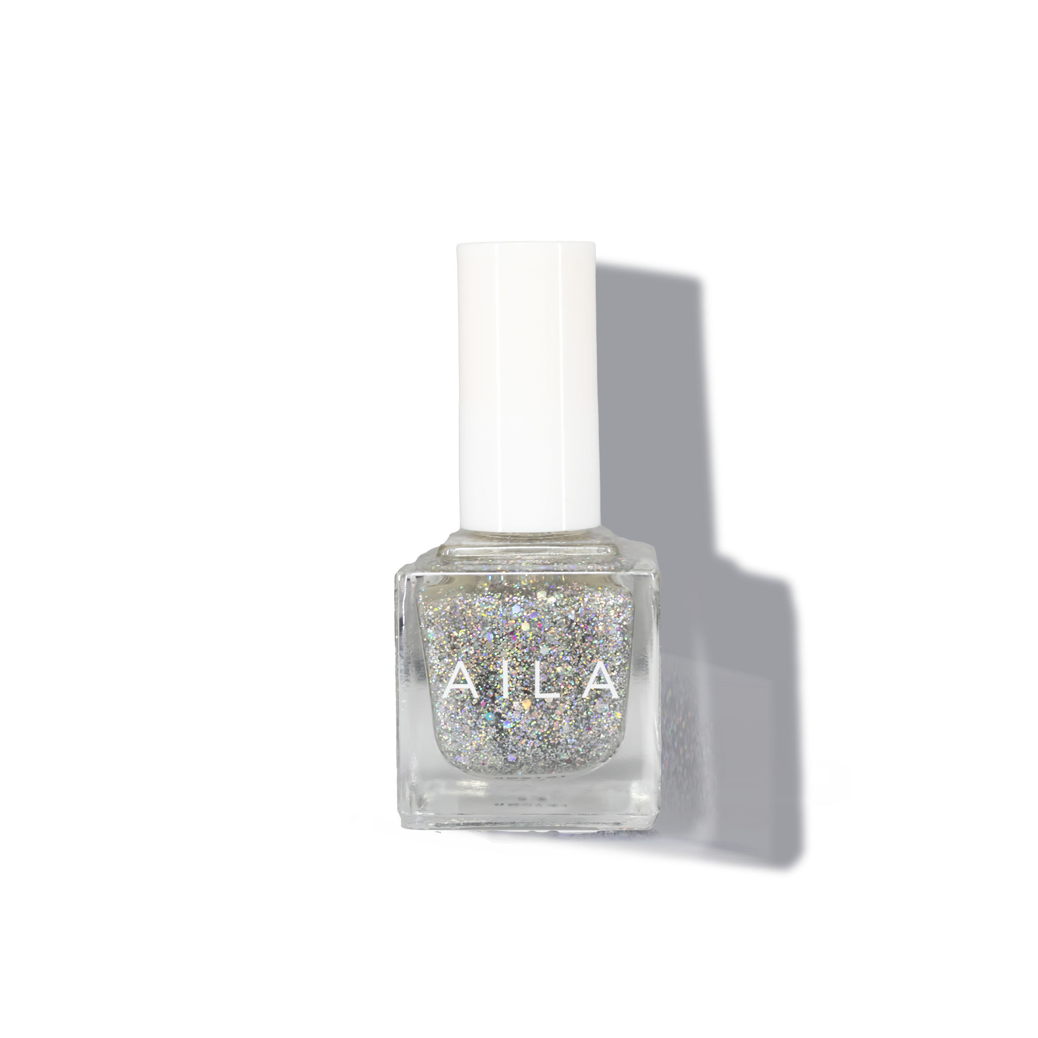 Vegan Grey Sparkly Nail Polish | Silver Glitter Nail Polish– AILA