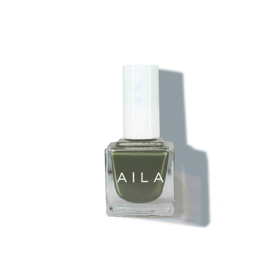 bunker down AILA nail polish bottle
